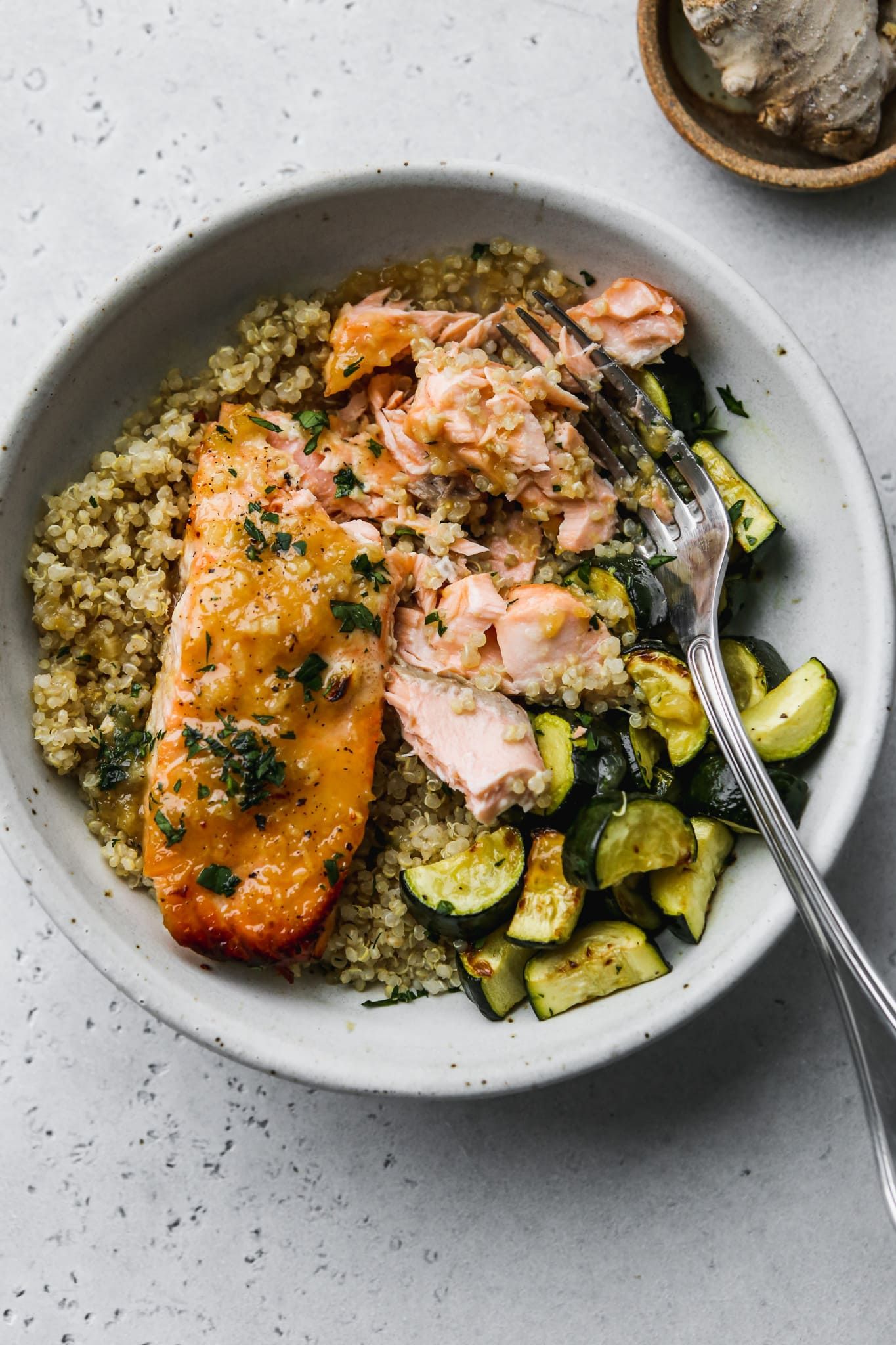 Baked Ginger Miso Salmon