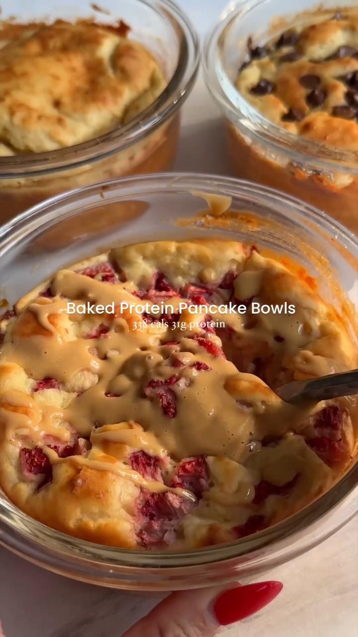 High Protein Baked Pancakes No Protein Powder