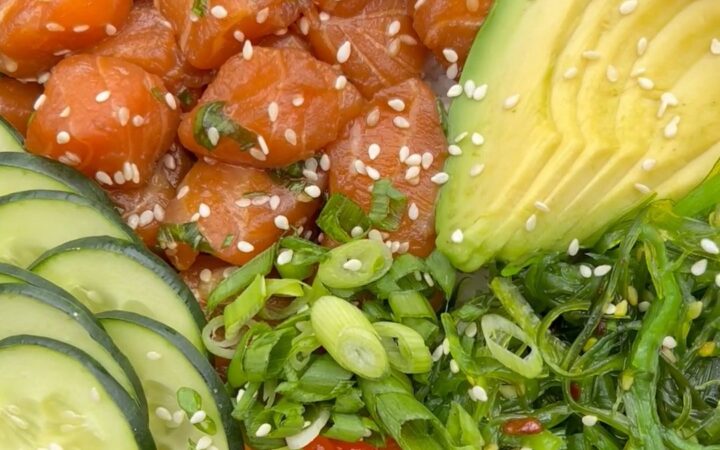 salmon sushi bowl recipe
