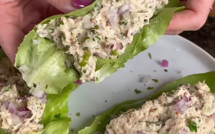 tuna lettuce wraps