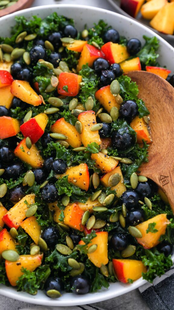 peach kale salad recipe