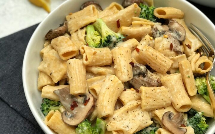 mushroom rigatoni pasta recipe