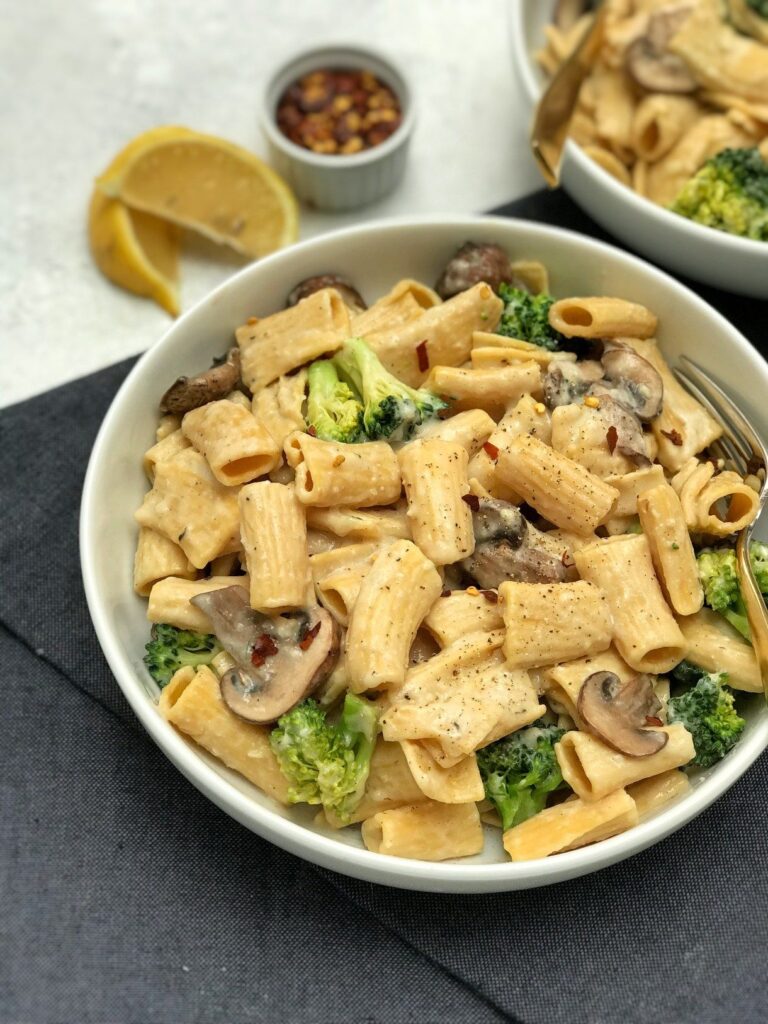 mushroom rigatoni pasta recipe