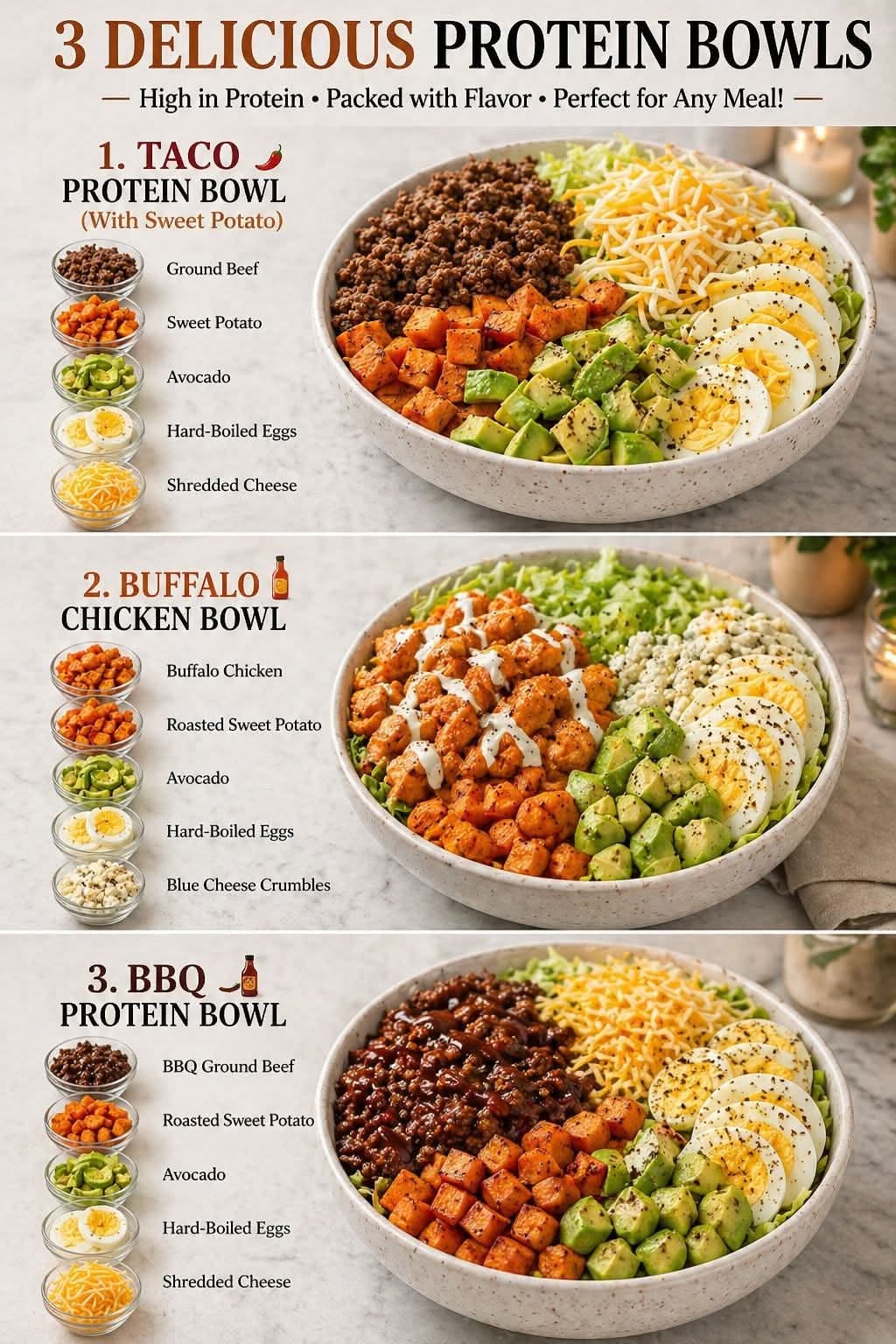 High Protein Power Bowls