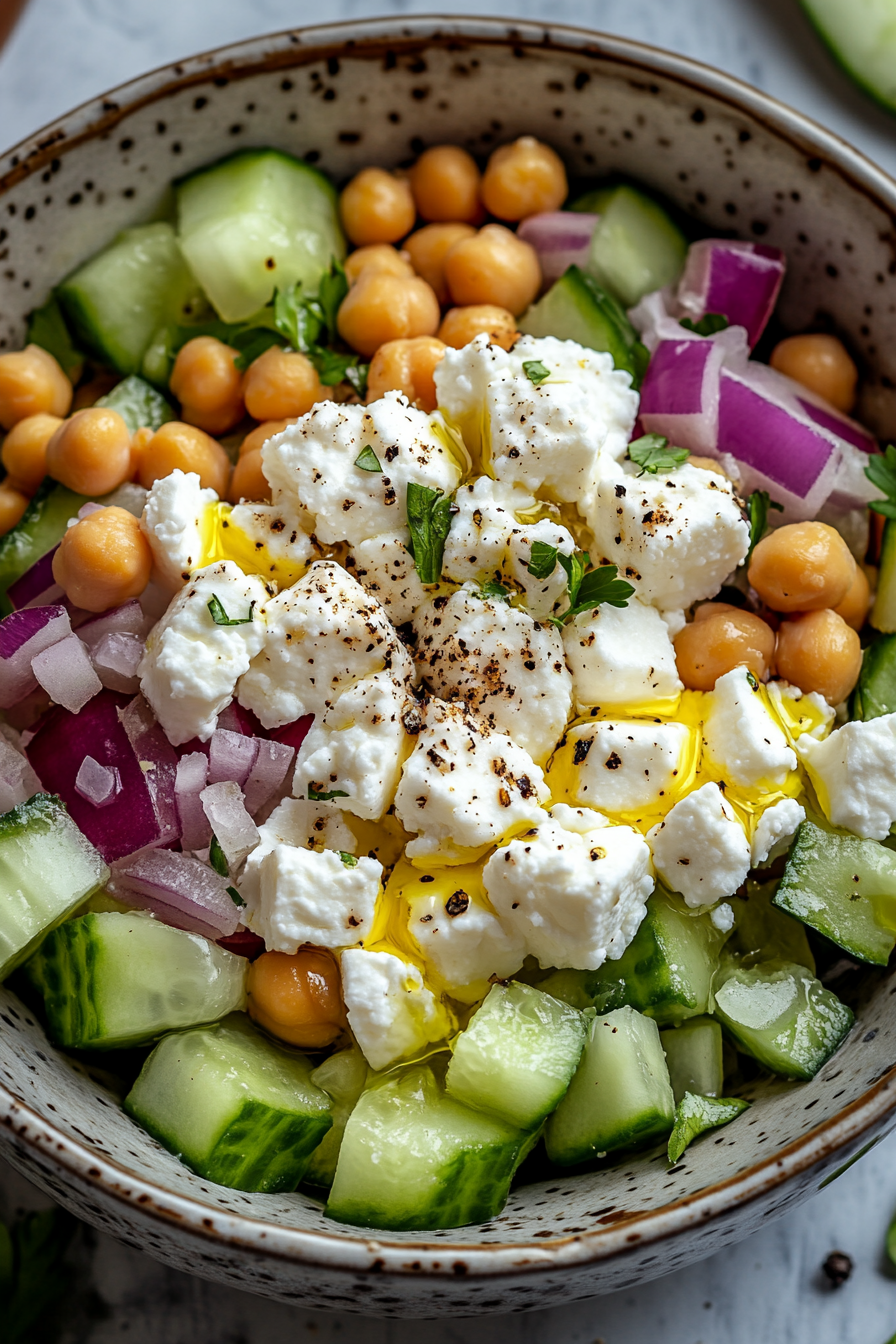 Crispy Cheese Salad with Warm Bacon Vinaigrette