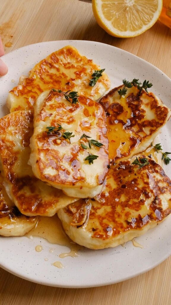 crispy fried halloumi recipe
