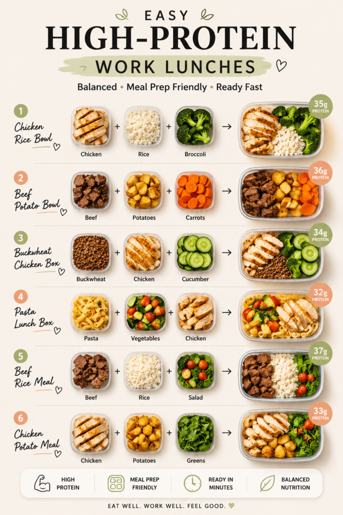 high protein lunch bowls