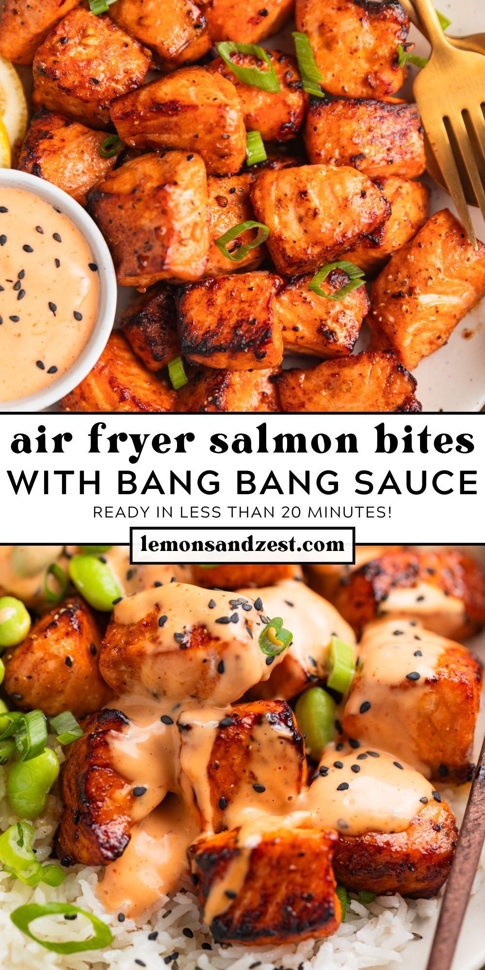 Crispy Air Fryer Salmon with Garlic Herb Butter