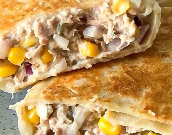 easy tuna melt wrap