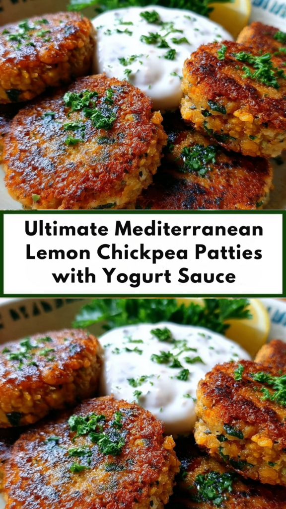 chickpea patties recipe