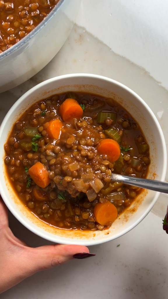 vegan lentil soup recipe