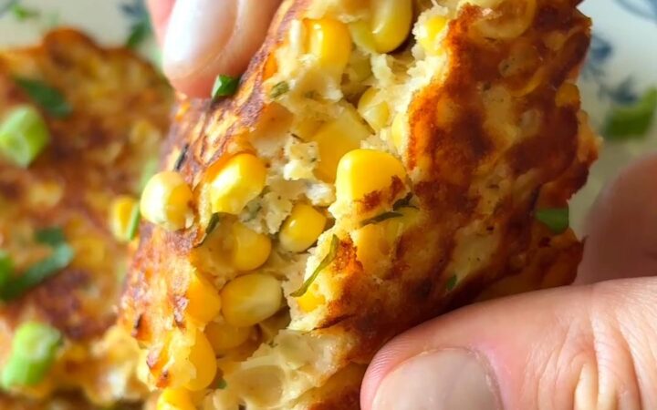 mediterranean corn fritters
