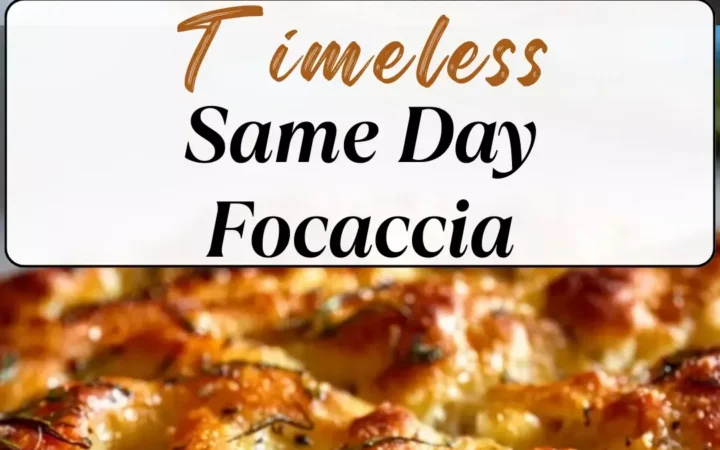 homemade focaccia bread recipe