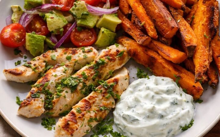healthy sheet pan chicken and veggies
