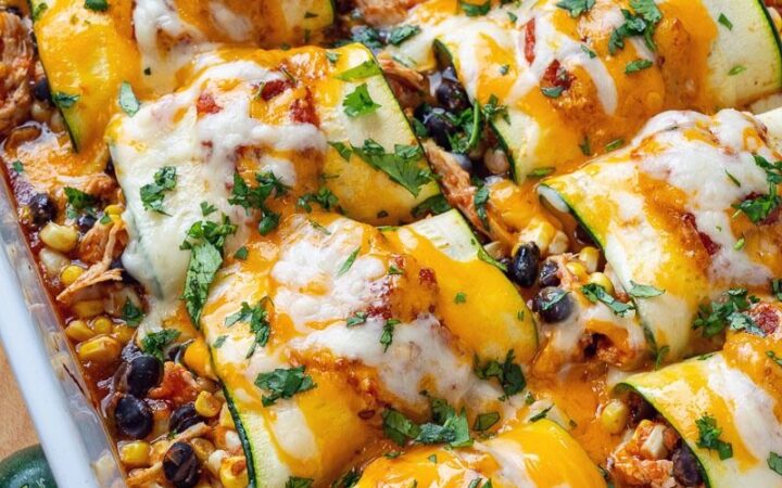 zucchini enchilada roll ups