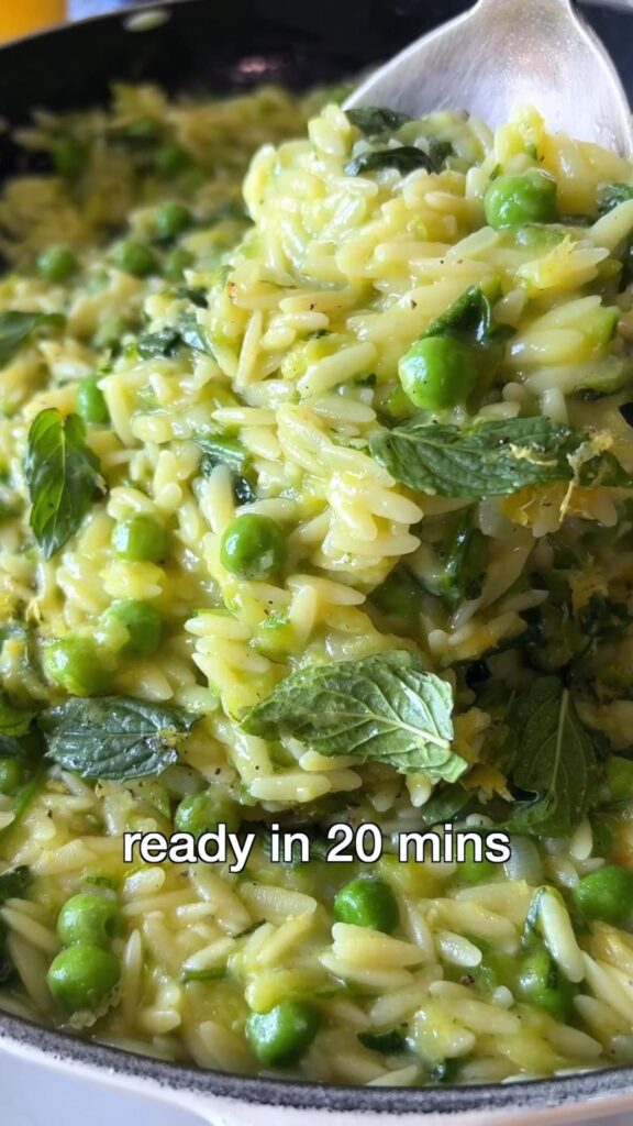 creamy lemon orzo recipe
