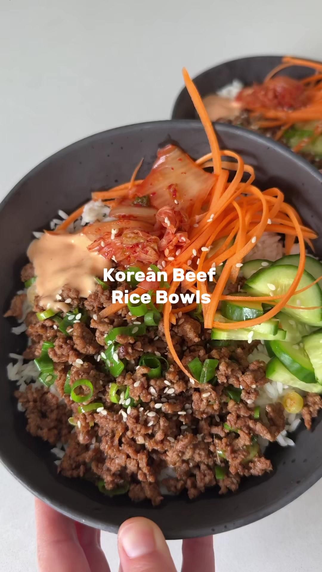 Gochujang Glazed Korean Beef Bowls